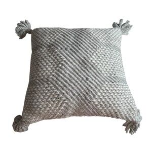 Magnolia Home Gray 20” Tassel Pillow